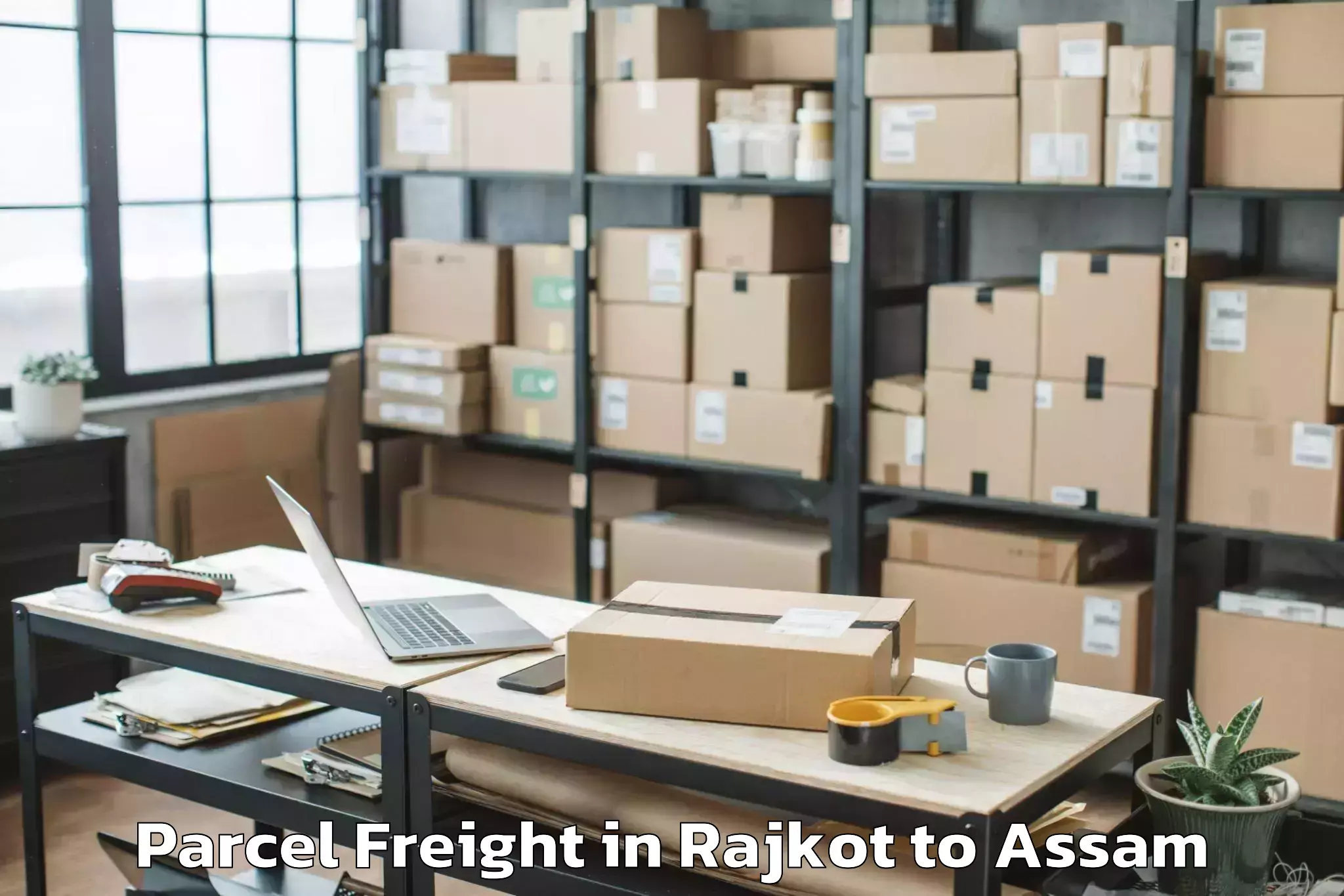 Leading Rajkot to Dhubri Pt Parcel Freight Provider